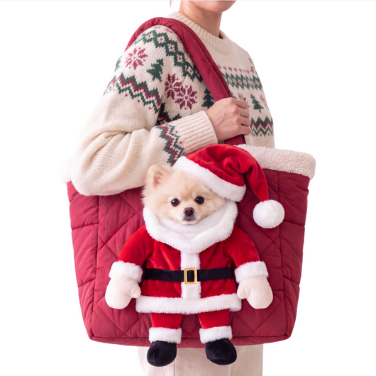 Pawliday Santa Pet Carrier
